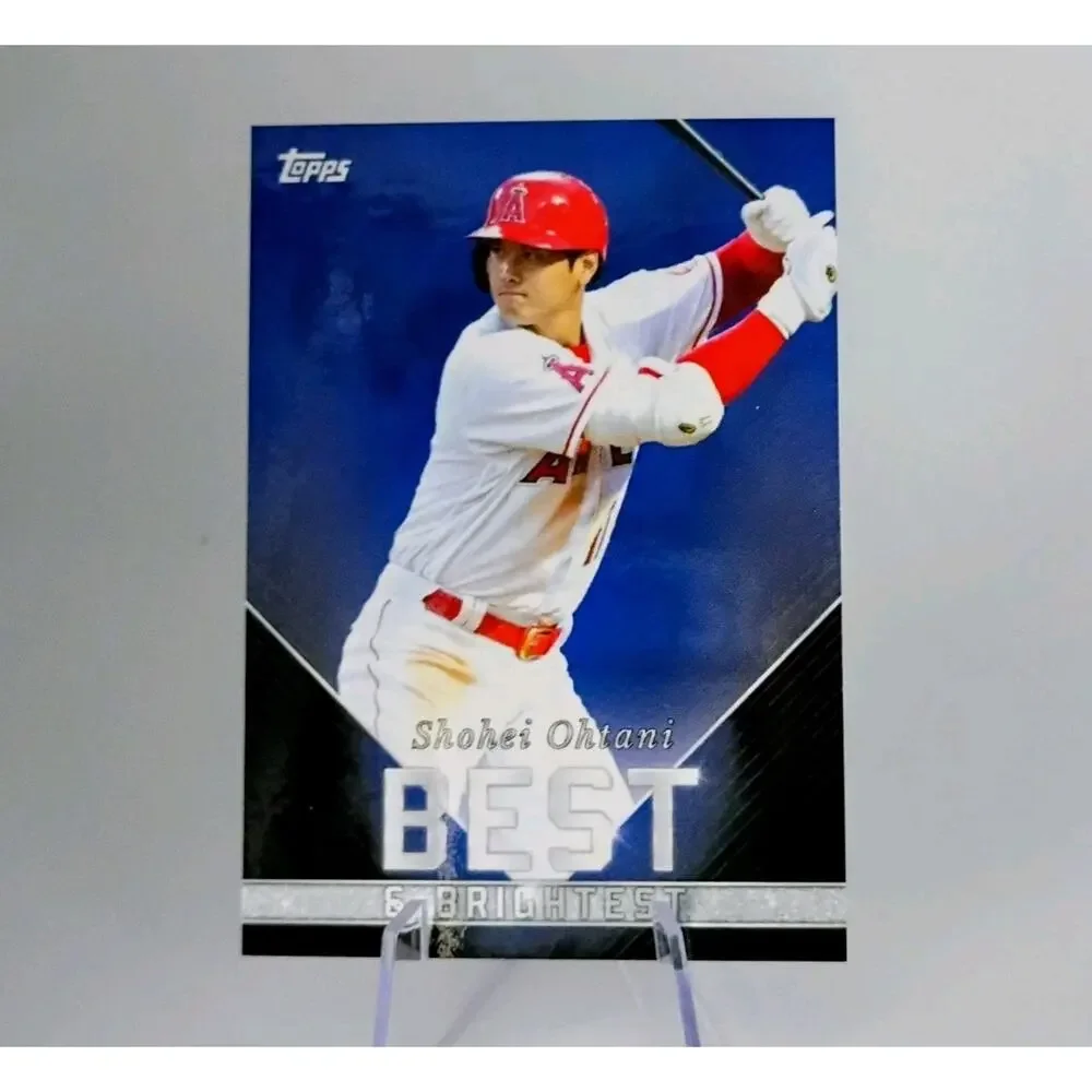 2022 Topps X Wander Franco - Best & Brightest Shohei Ohtani #11 Blue SP 28/75 - Picture 2 of 4